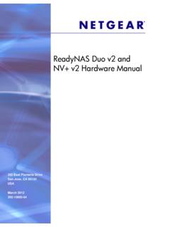 ReadyNAS Duo v2 and NV+ v2 Hardware Manual - Netgear