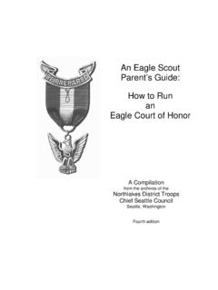 An Eagle Scout Parent’ s Guide: How to Run an Eagle Court ...