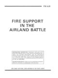 FIRE SUPPORT ORGANIZATIONS AT CORPS AND …