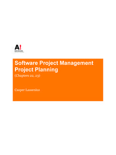 Software Project Management Project Planning - …