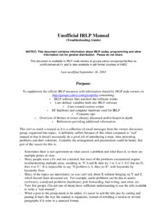 Unofficial IRLP Manual - JI1BQW