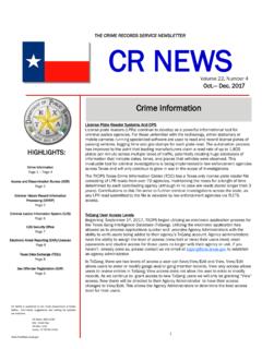 CR NEWS - dps.texas.gov