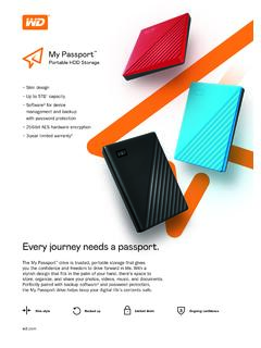 Product Overview: My Passport - Western Digital