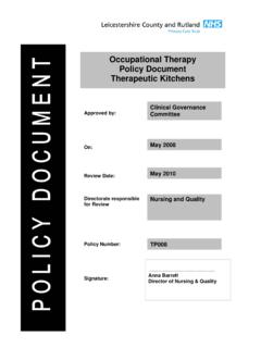 Occupational Therapy Therapeutic Kitchens