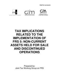 TAX IMPLICATIONS RELATED TO THE IMPLEMENTATION …