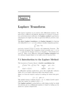 Laplace Transform - University of Utah