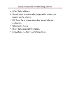 UPMC Referral Form Signed Script from the referring ...