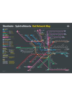 Stockholm &#183; Sp&#229;rtra kkarta Rail Network Map - sl.se