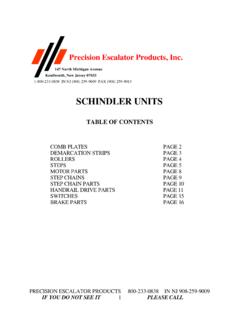 Precision Escalator Products, Inc.