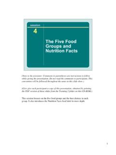The Five Food Groups and Nutrition Facts - Harvard University