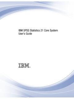 IBM SPSS Statistics 21 Core System User’s Guide