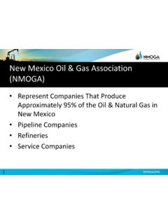 New Mexico Oil &amp; Gas Association (NMOGA)