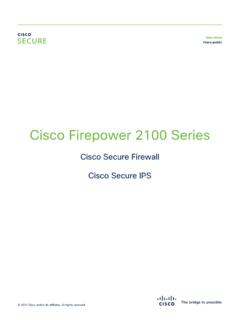 Cisco Firepower 2100 Series Data Sheet