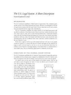 The U.S. Legal System: A Short Description