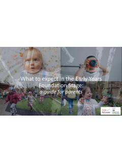What to expect in the Early Years Foundation Stage