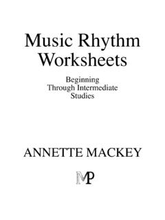 Music Rhythm Worksheets - Annette Mackey
