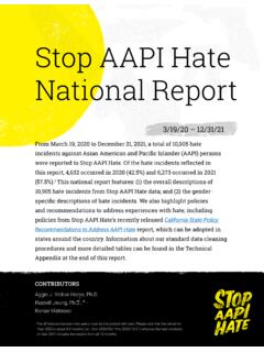 Stop AAPI Hate National Report