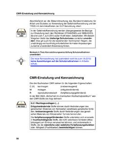 CMR-Einstufung und Kennzeichnung
