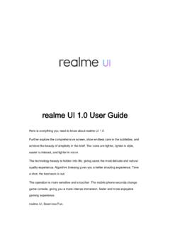 realme UI 1.0 User Guide