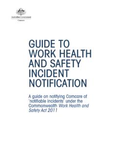 Work Health and Safety Incident Notification guide