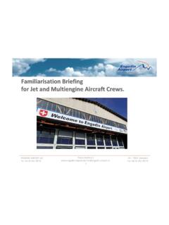 Familiarisation Briefing for Jet and Multiengine …