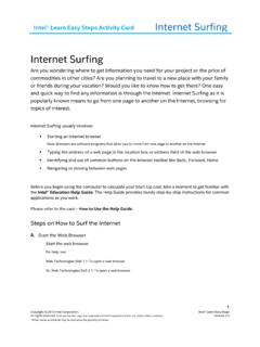 Internet Surfing