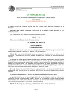 Ley Federal del Trabajo - Universidad Veracruzana