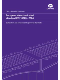 European structural steel standard EN 10025 : 2004