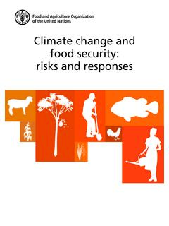 Climate change and food security: risks and responses