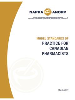 MODEL STANDARDS OF PRACTICE FOR CANADIAN …