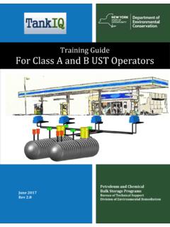 Tank IQ: Training Guide for Class A and B UST …