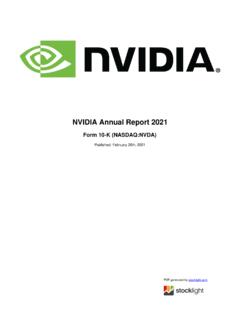NVIDIA Annual Report 2021 - StockLight