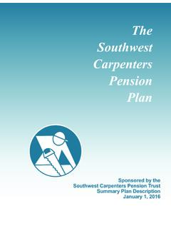 The Southwest Carpenters Plan
