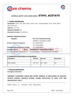MATERIAL SAFETY DATA SHEET(MSDS)- ETHYL ACETATE …