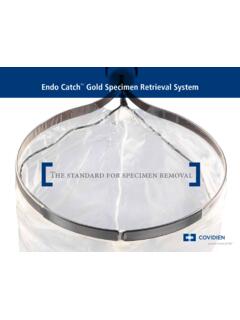 Endo Catch Gold Specimen Retrieval System - Medtronic
