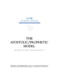THE APOSTOLIC/PROPHETIC MODEL - NCMI Global
