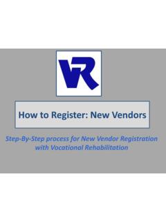 How to Register: New Vendors - rehabworks.org