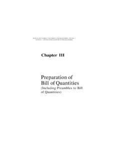 Preparation of Bill of Quantities - TII Publications