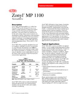 DuPont(tm) Zonyl&#174; MP 1100
