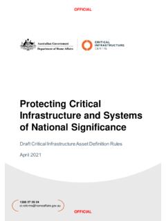Protecting Critical Infrastructure and Systems of National ...