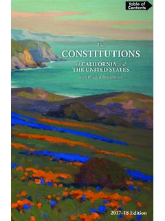 The Constitutions of California and the United States with ...