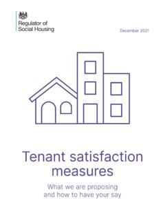 Tenant satisfaction measures - GOV.UK