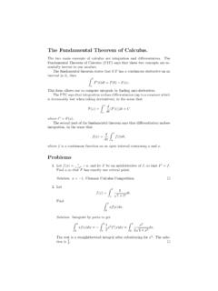 The Fundamental Theorem of Calculus.