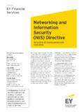 Networking and Information Security (NIS) Directive - EY