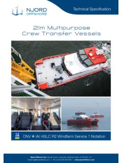 21m Multipurpose Crew Transfer Vessels - Njord Offshore