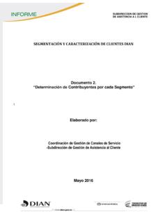 SEGMENTACI&#211;N Y CARACTERIZACI&#211;N DE CLIENTES …