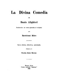 Dante Alighieri, La Divina Comedia (El Infierno ...