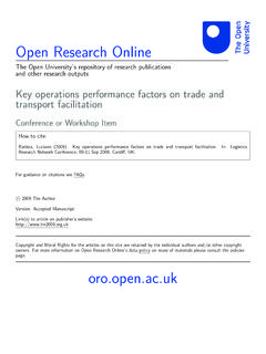 Open Research Online