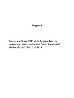 Allegato B Prezzario ufficiale 2021 della Regione Marche ...