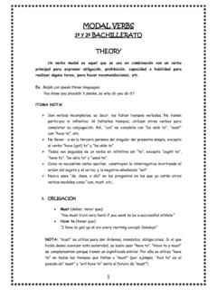 MODAL VERBS